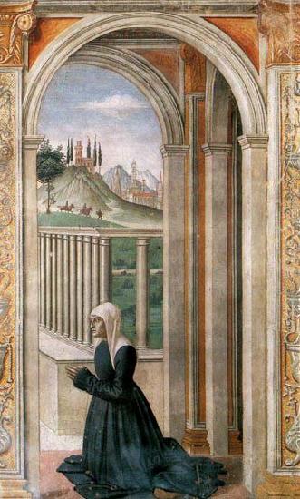 GHIRLANDAIO, Domenico Portrait of the Donor Francesca Pitti-Tornabuoni oil painting image